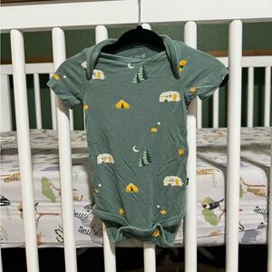 Misprinted Kyte baby camping onesie